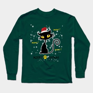 merry catmas Long Sleeve T-Shirt